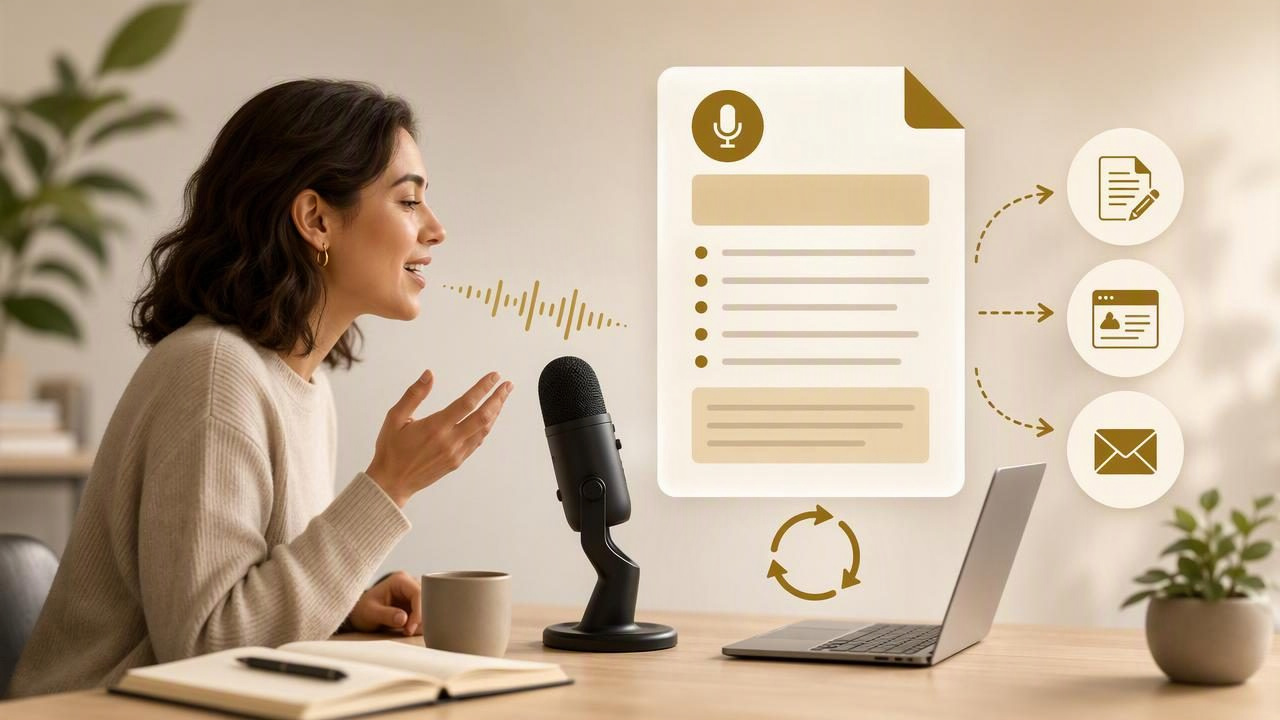 How to Record a Reusable Writing Brief With Dictation