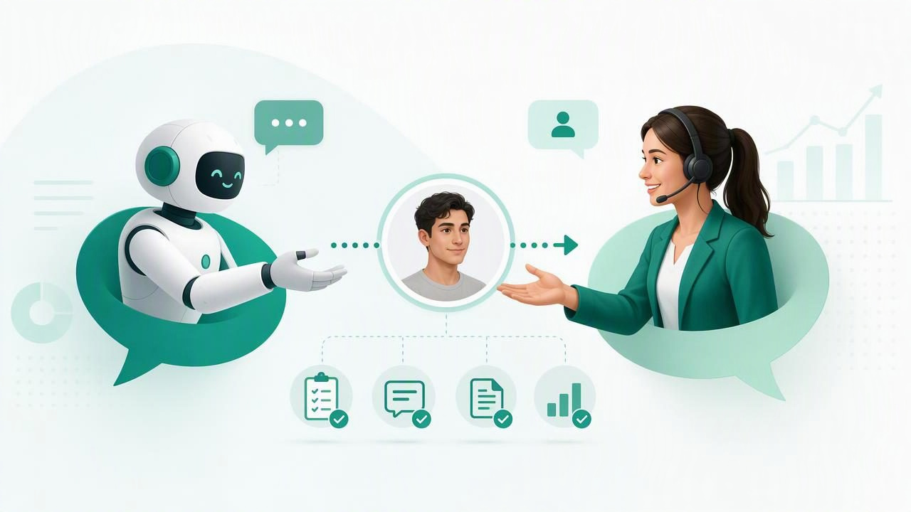 Cómo pasar una conversación a una persona sin perder leads