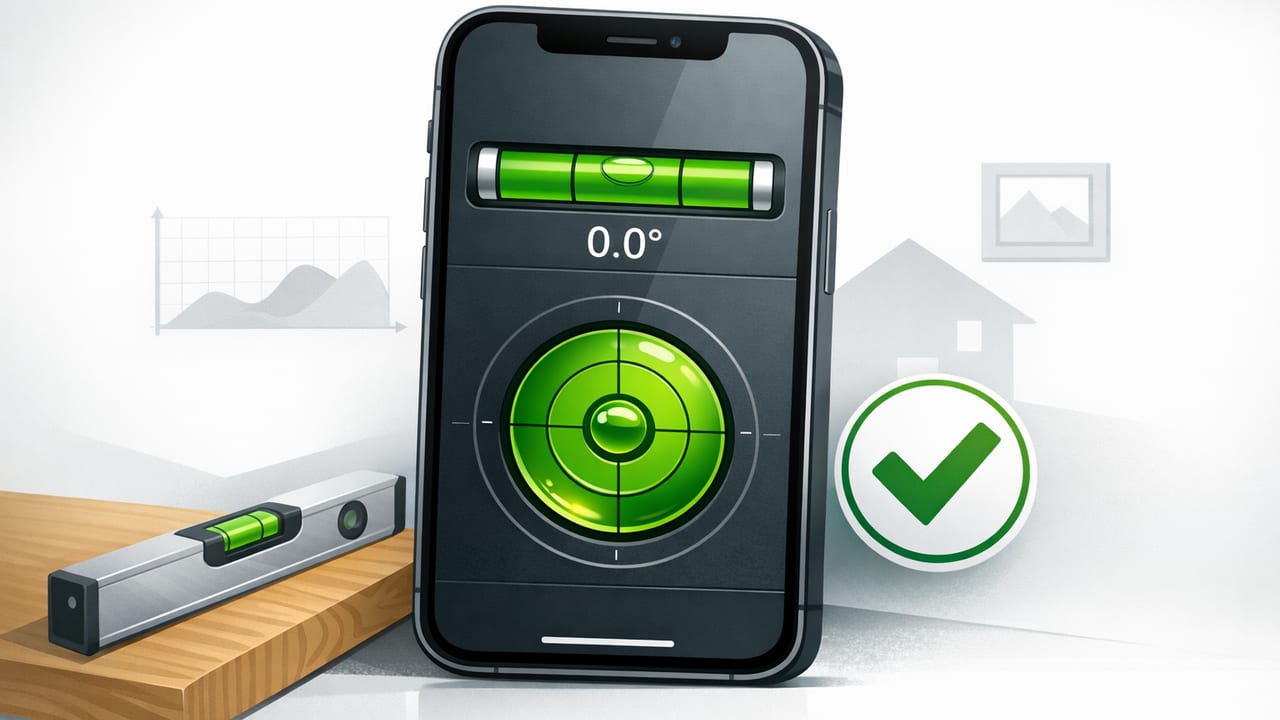 How to Choose an Accurate Spirit Level App for iOS (and Use It Right)