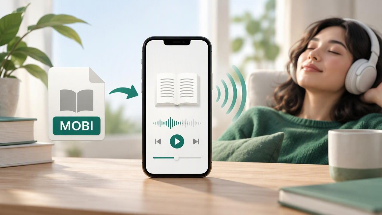 Best Text to Speech App to Listen to a MOBI Book on iPhone