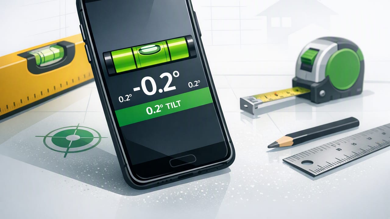Digital Bubble Level on iPhone: Calibration, Checks, and DIY Use