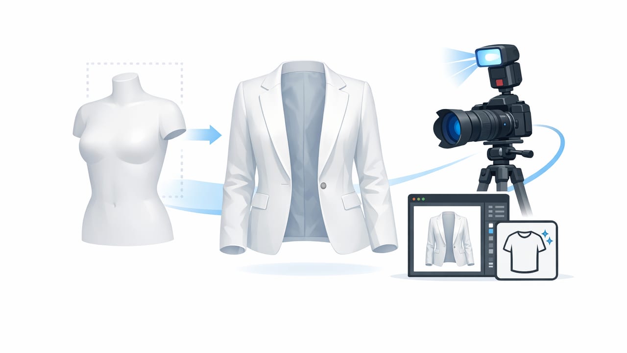 How to Create Ghost Mannequin Images for Clothing Listings