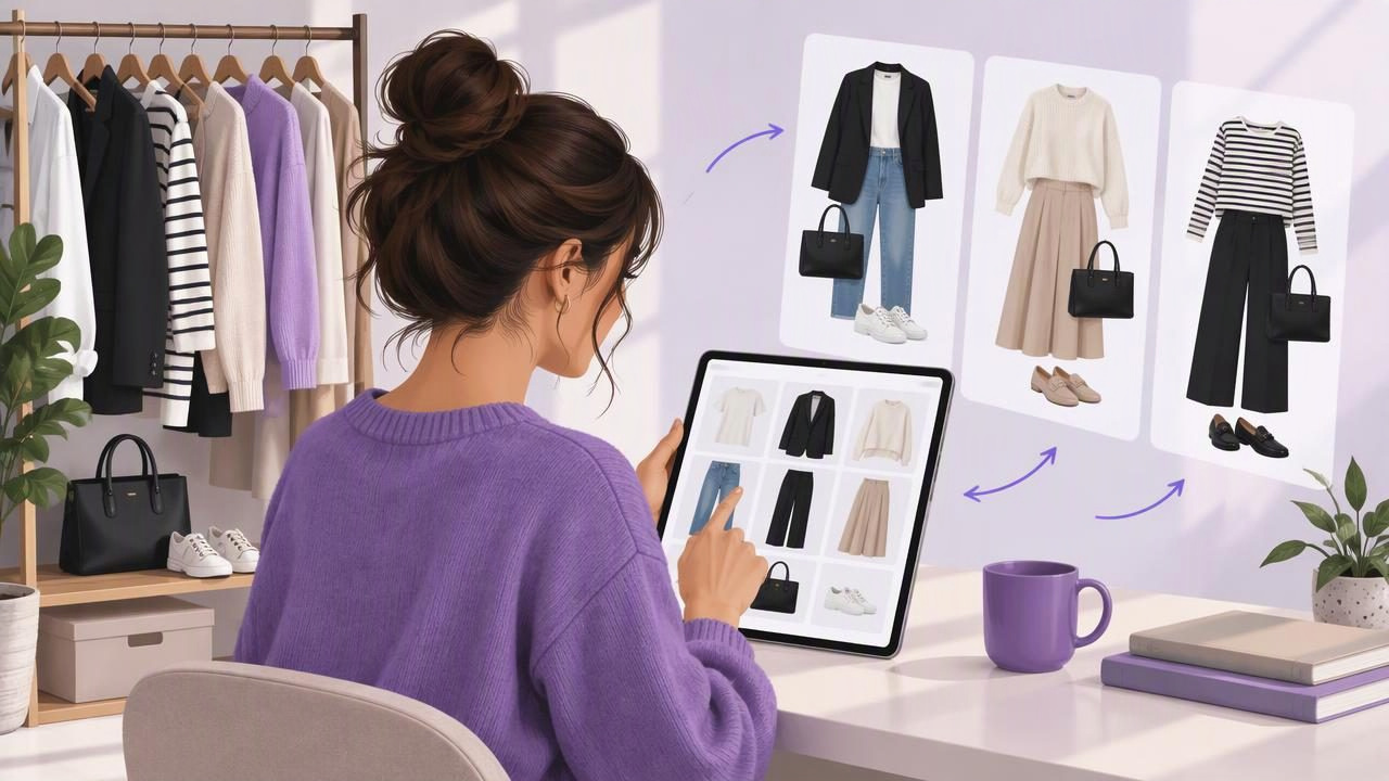How an Outfit Combination Maker Simplifies a Capsule Wardrobe