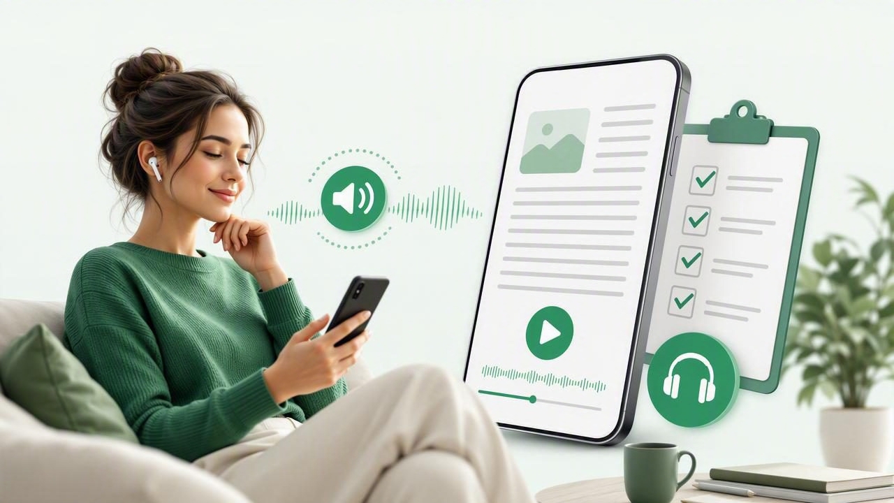 Listen to Online Posts: Text to Speech App Checklist