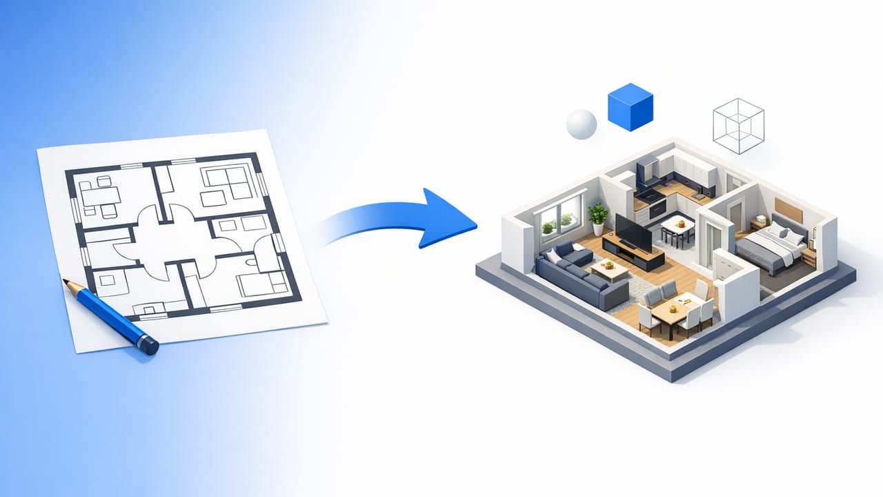 Turn 2D Floor Plan Into 3D: Accuracy, Scale, and Clean Results
