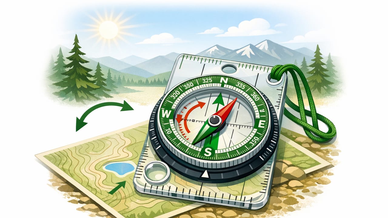 Outdoor Navigation: Compass with Declination Settings on iPhone