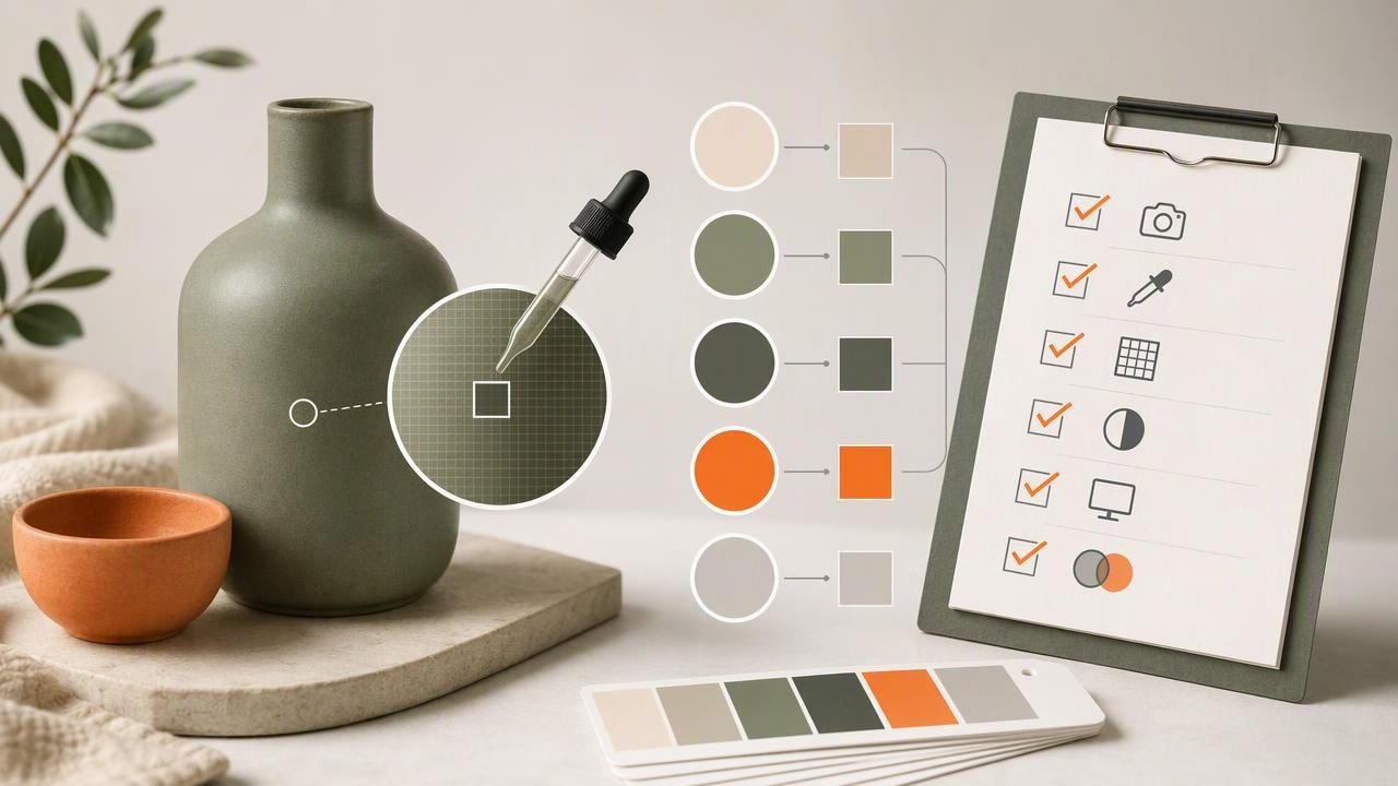 Extract Colors From Product Photos: HEX Finder Checklist