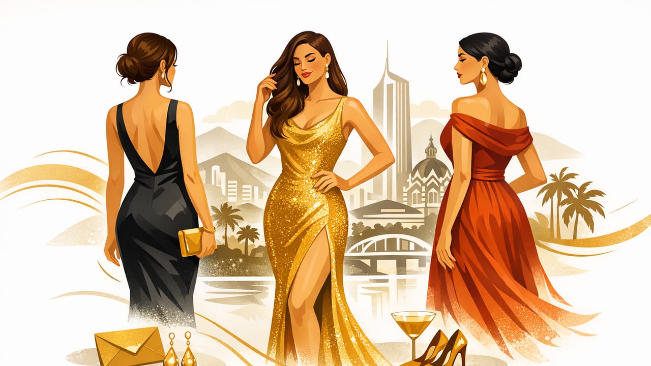 Vestidos elegantes para eventos en Medellín: guía de estilo y telas