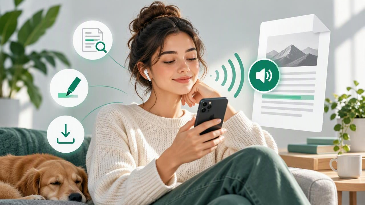 How to Choose a Natural Voice PDF Reader for iPhone