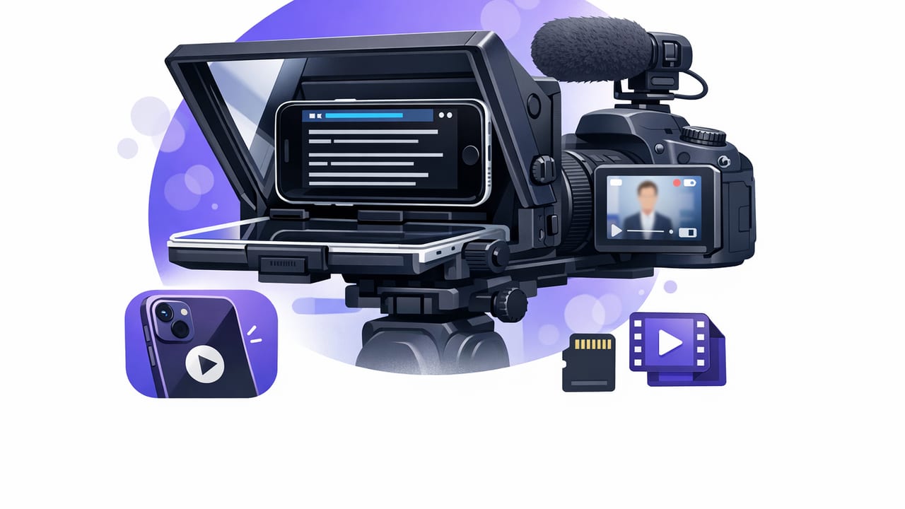 iPhone Teleprompter With Camera Recording: Complete Workflow