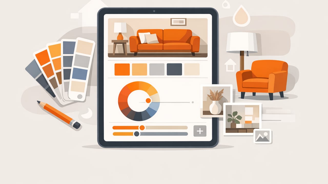 Interior Design Color Palette App Workflow for Cohesive Rooms