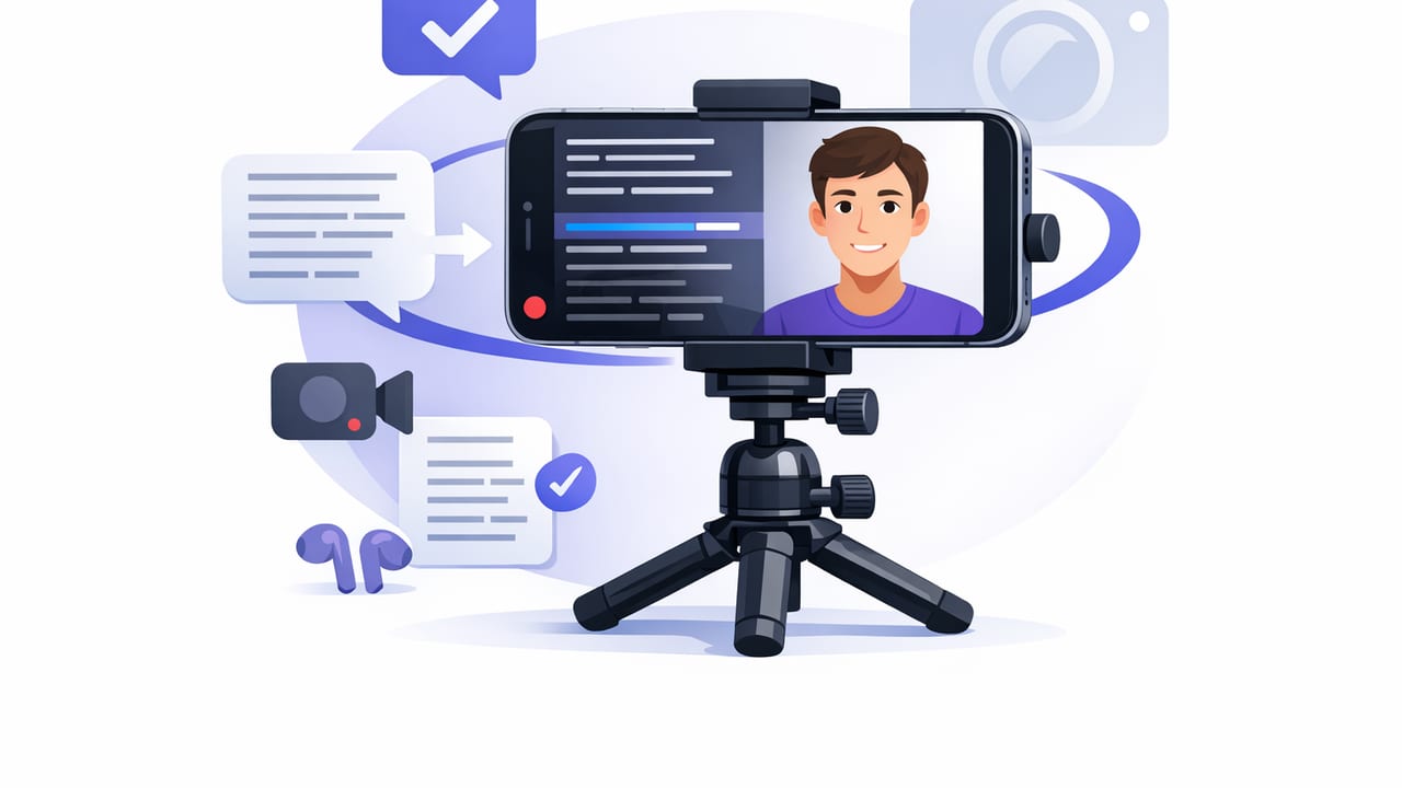 How to Use a Teleprompter App for iPhone Camera (Natural Delivery)