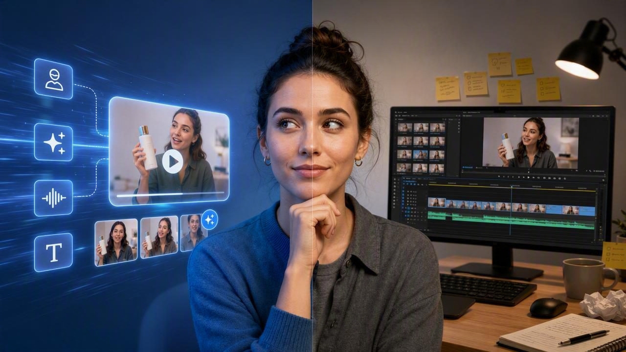 AI UGC Video Generator vs Manual Video Editing: Key Differences