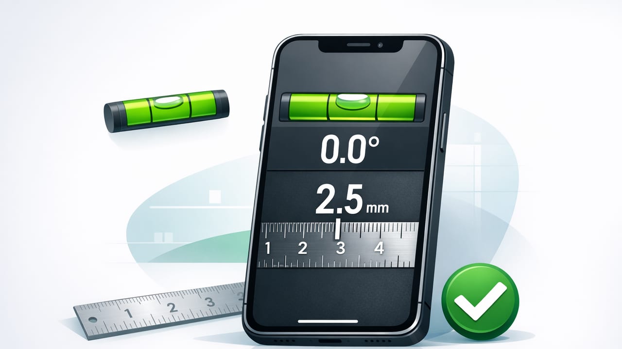 How to Use an iPhone App With Ruler and Level for DIY Accuracy