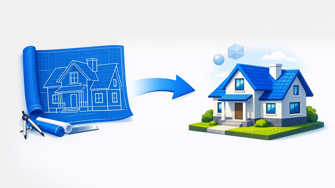 Blueprint to 3D: A Step-by-Step Workflow for Renovation Previews