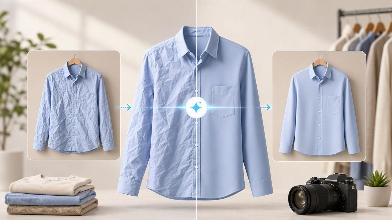 How to Use an AI App to Remove Wrinkles From Clothing Photos