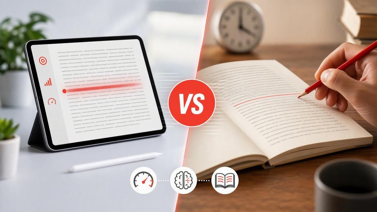 Focus Reading App vs Paper Speed Drills: Which Works Better?