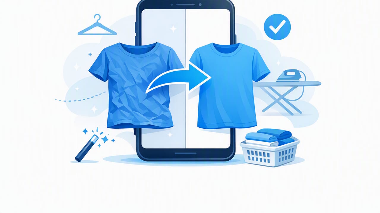Unwrinkle Clothes App Guide: Cleaner Listings in Minutes
