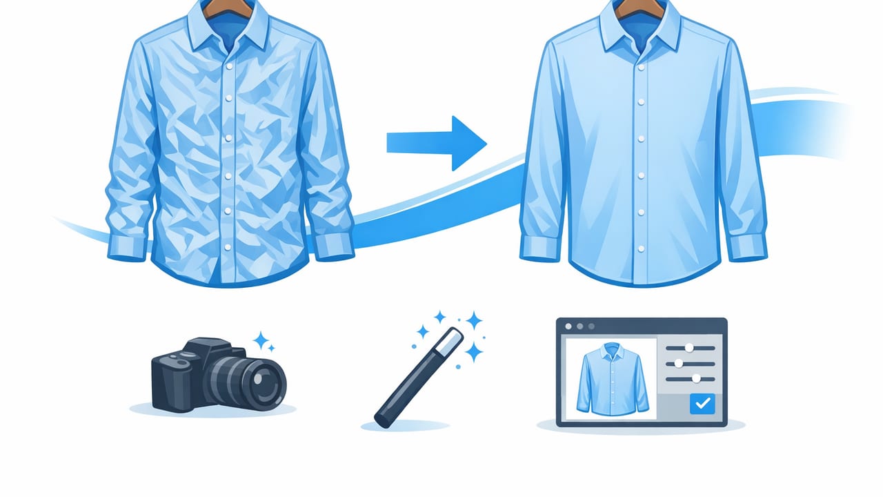 How to Unwrinkle Clothes in a Photo for Clean, Sellable Listings