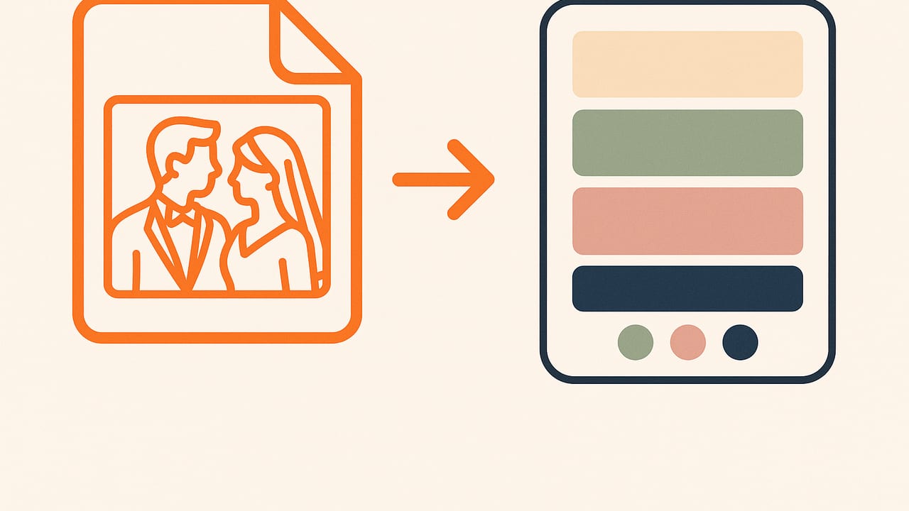 Wedding Palette Ideas From a Single Photo (Pro Guide)