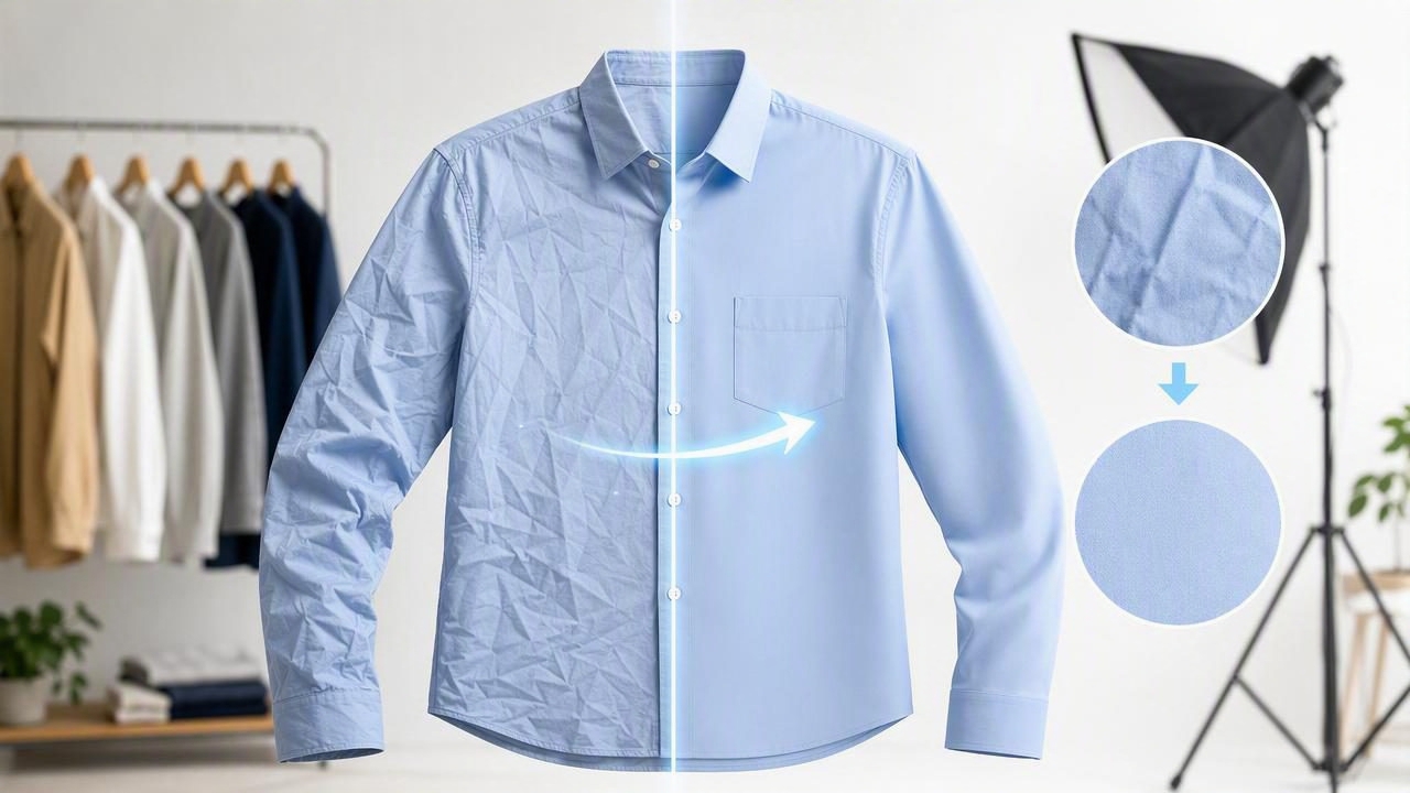 Instant Wrinkle Remover for Garment Pictures: Clean Listing Photos Fast