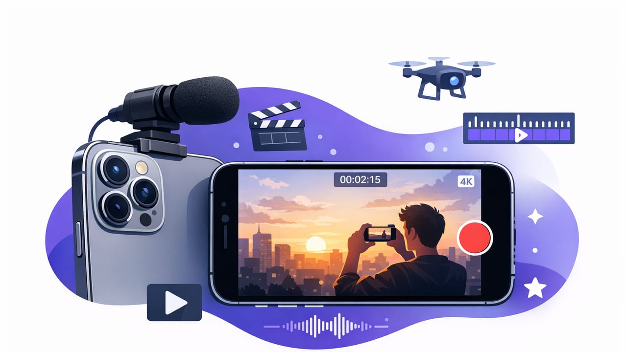iPhone Pro Video Workflow: Script, 4K Settings, Audio, Captions