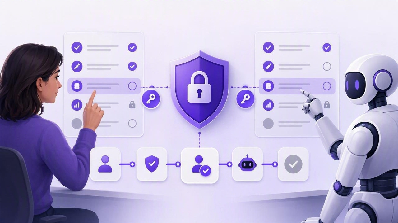 Stronger Least-Privilege Security for Shared Human-Agent Tasks