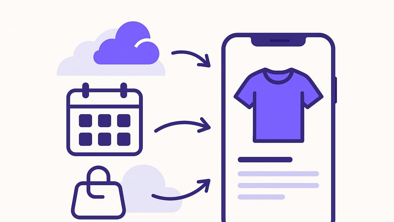 Outfit Planner iOS Playbook: Calendars, Weather, Capsules