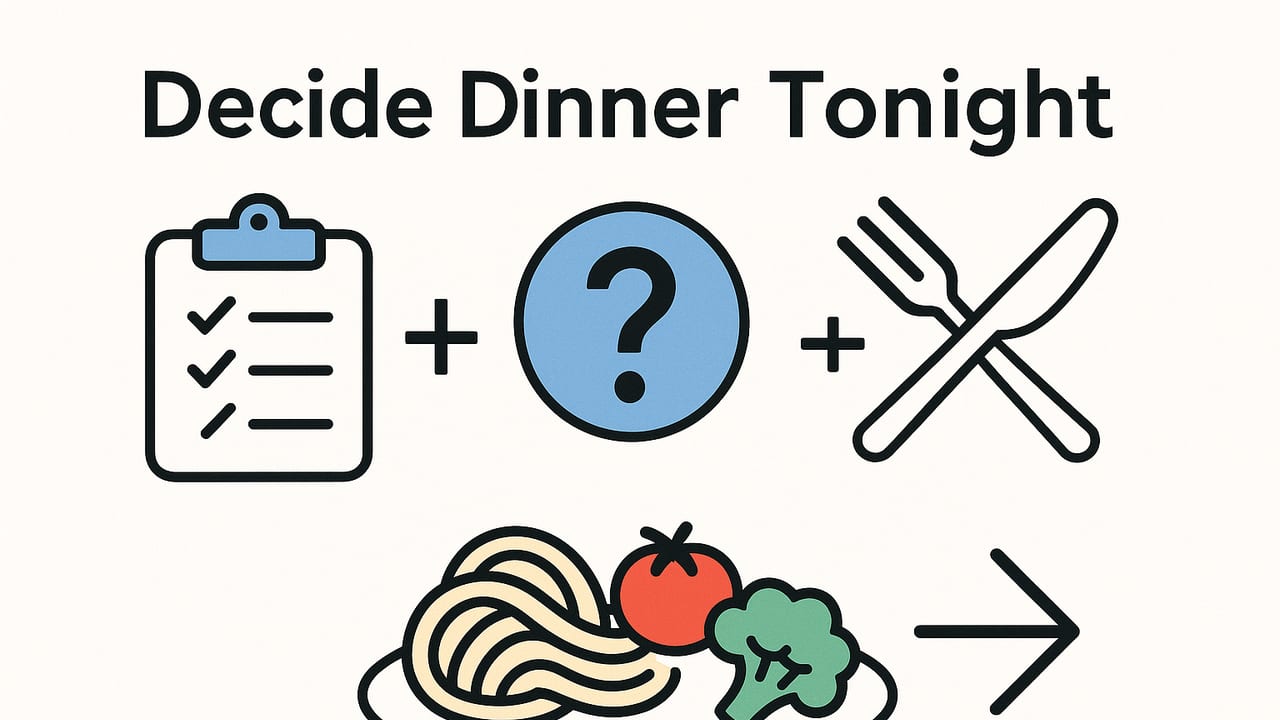 Decide Dinner Tonight: Simple Frameworks, Fast Picks
