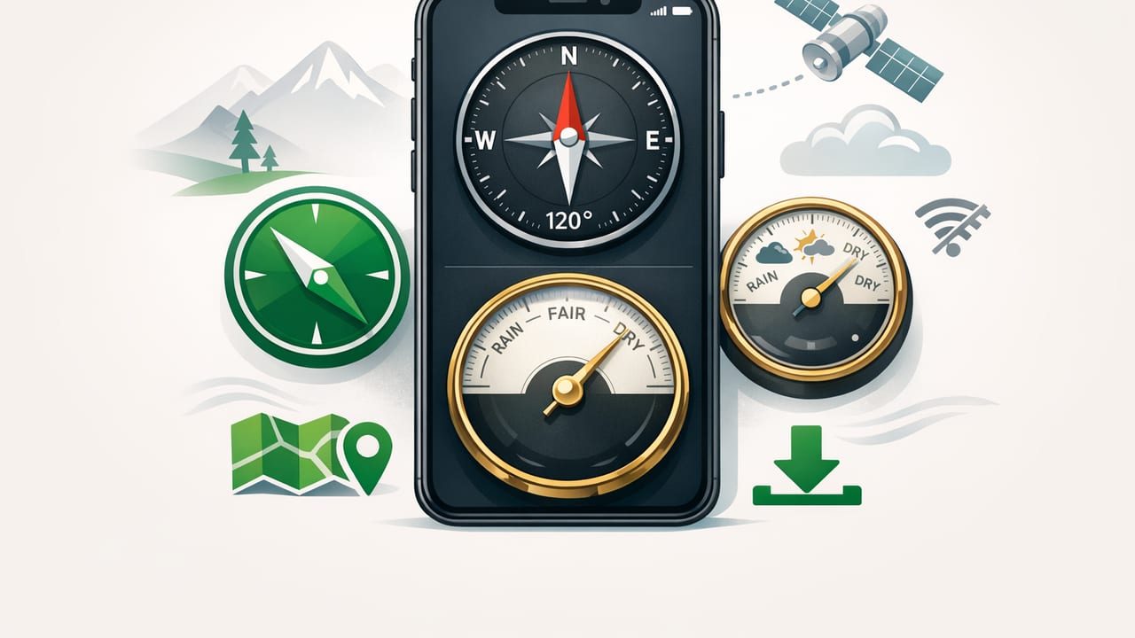 How to Use a Compass and Barometer Offline App for Field Accuracy