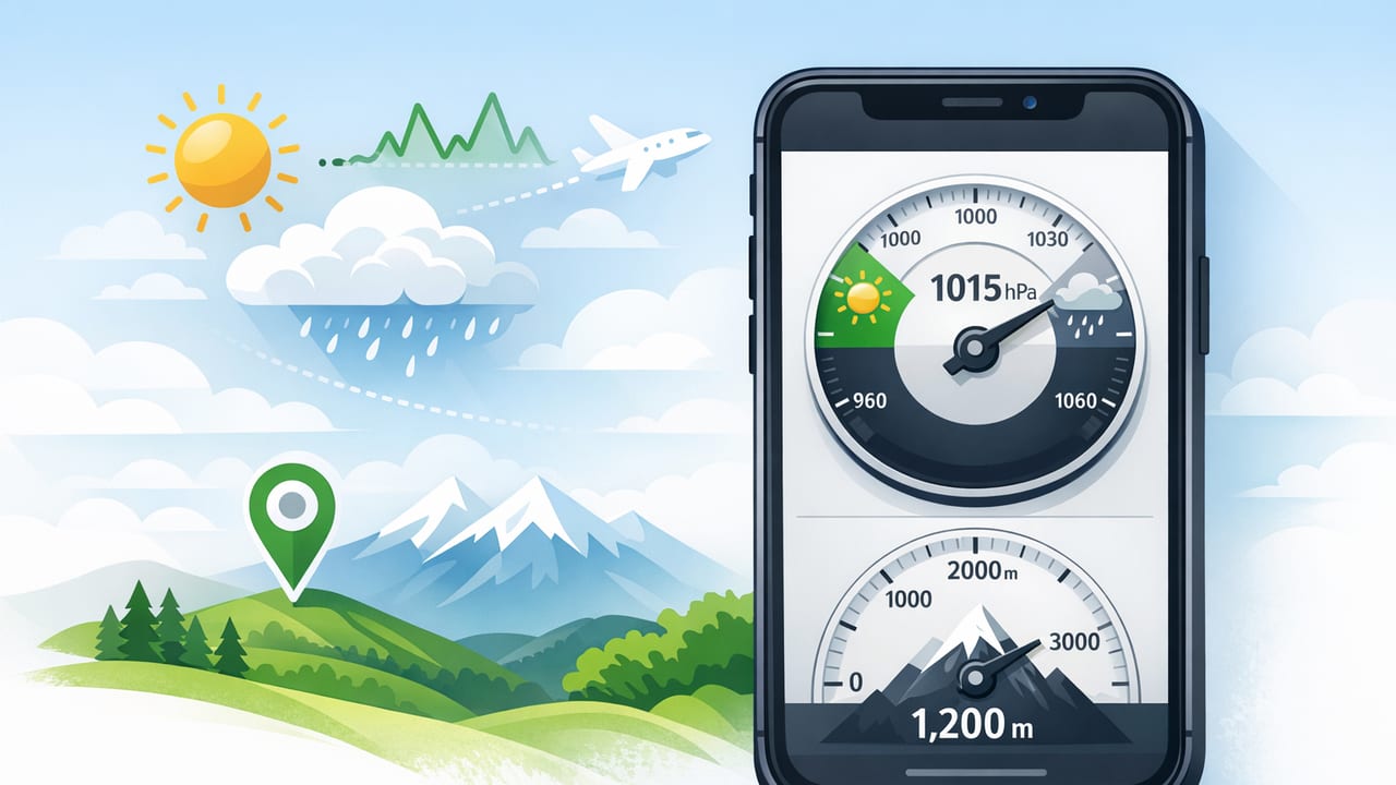 How to Use a Barometer Altimeter App for Weather on iPhone