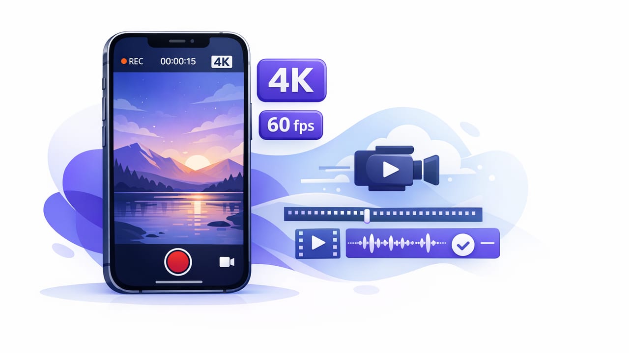 How to Record 4K 60fps Video on iPhone: Pro App Workflow