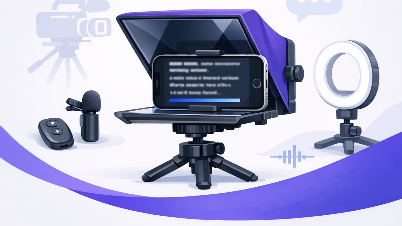 Teleprompter for iPhone Setup: Home Studio Workflow That Looks Natural