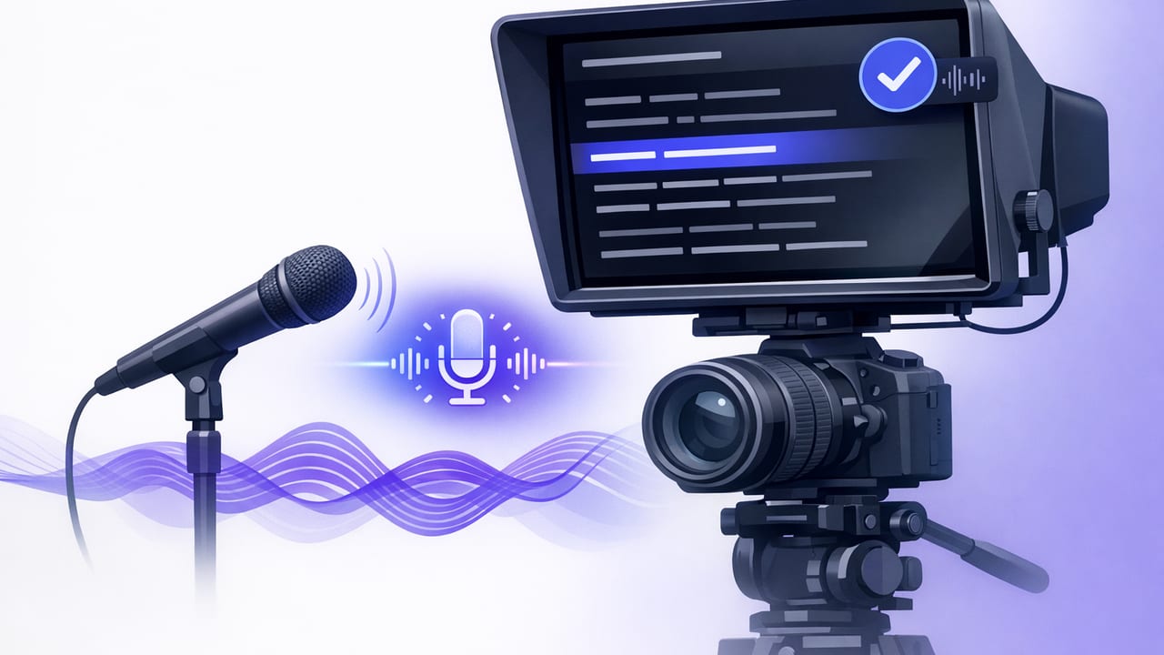 Voice Tracking Teleprompter: Natural Script Reading on iPhone