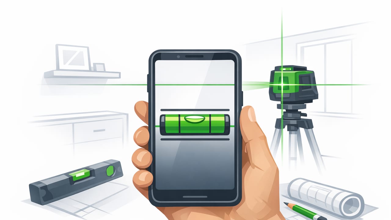 Laser Level App on iPhone: Align Anything With Straight Reference Lines