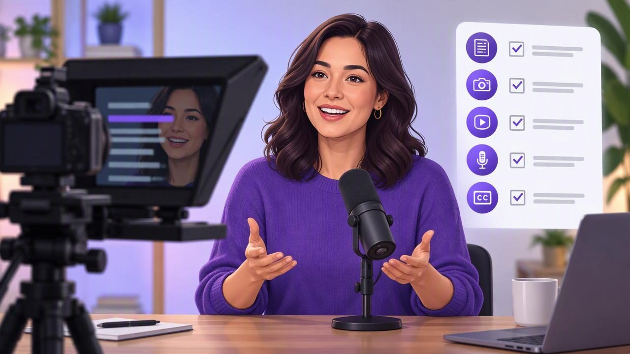 Film a Podcast Introduction: Video Teleprompter Checklist