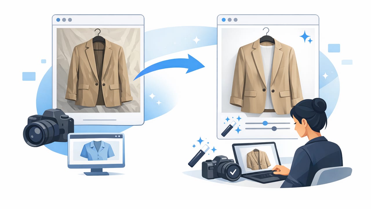 How to Make Clothing Photos Look Professional (Fast, Consistent)