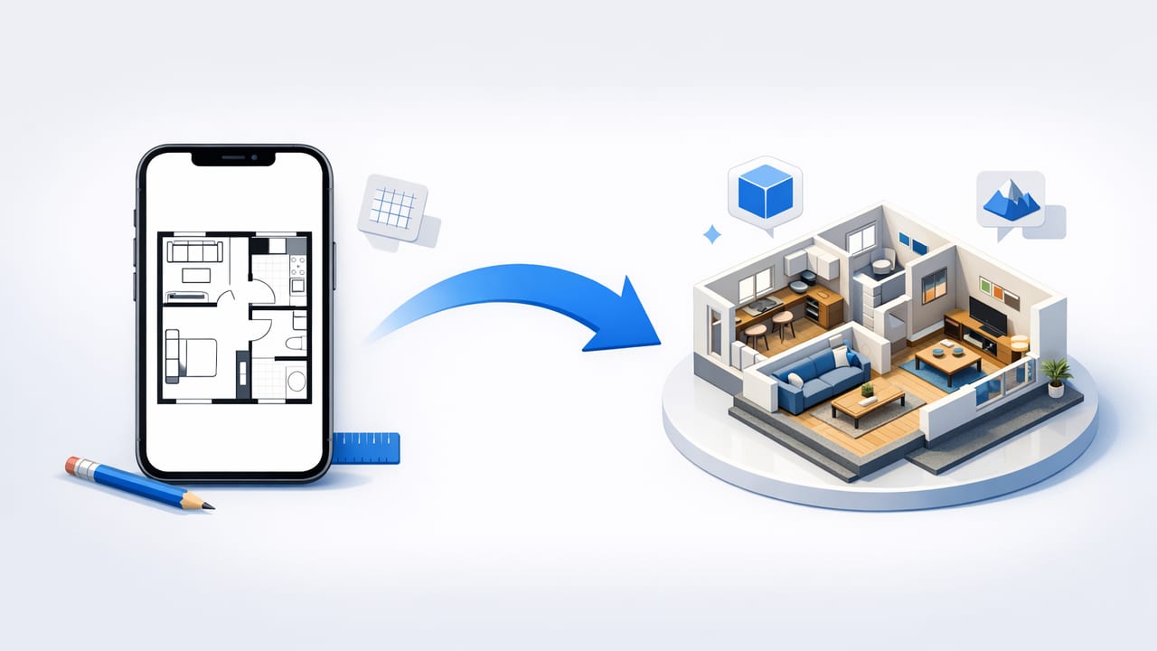 How to Use an iOS Floor Plan to 3D App for Fast, Accurate Previews