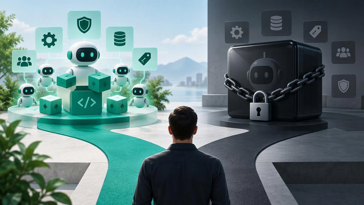 Plataforma open source de agentes de IA vs. plataformas cerradas