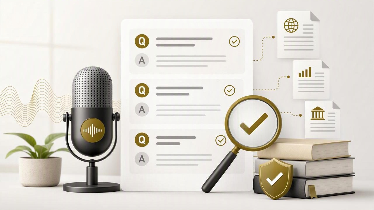 Cómo dictar preguntas frecuentes con respuestas verificables