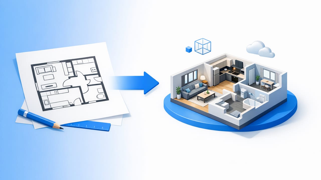 How to Convert a Floor Plan to 3D for Faster Design Decisions