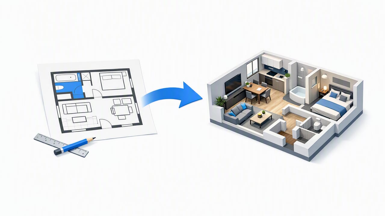 Floorplan to 3D: A Practical Guide to Accurate Redesign Previews