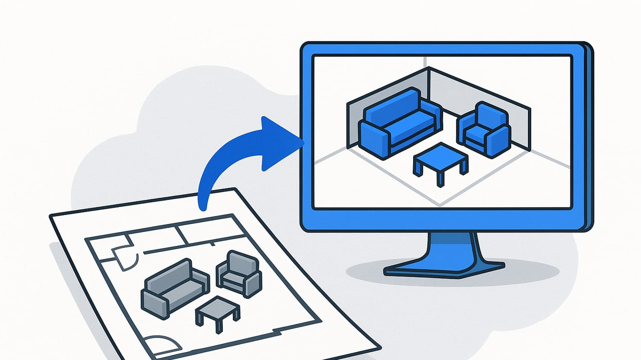 How to Rearrange Furniture in 3D From a Floor Plan (Pro Workflow)