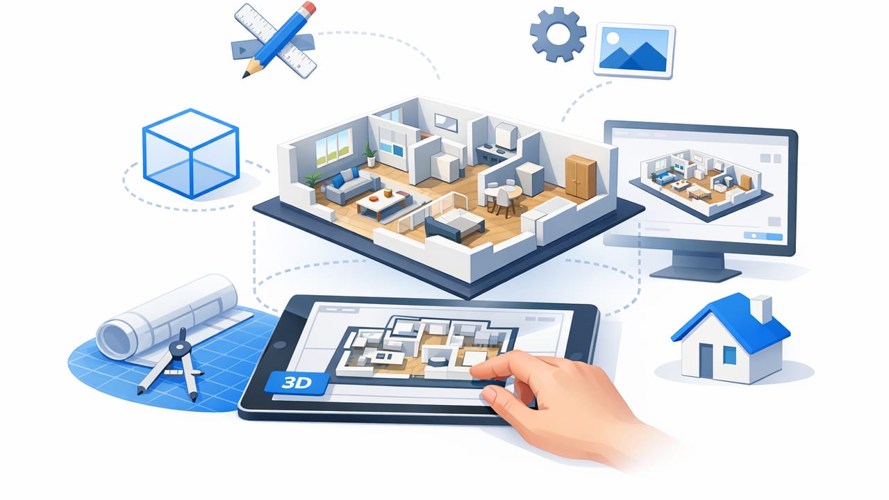 How a 3D Floor Plan App Speeds Up Renovation Planning