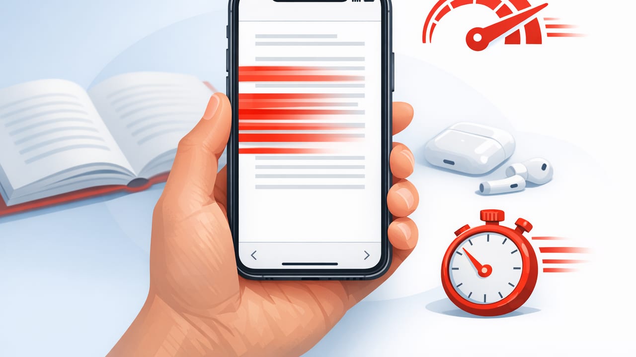Speed Reading on iPhone: A Practical Workflow for Faster Reading