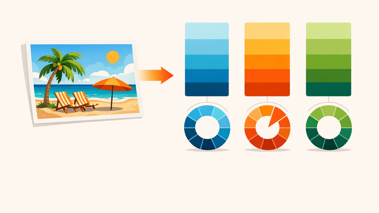 How to Find Analogous Hues from Vacation Beach Pictures