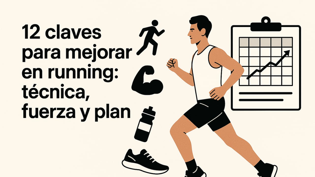 12 claves para mejorar en running: técnica, fuerza y plan