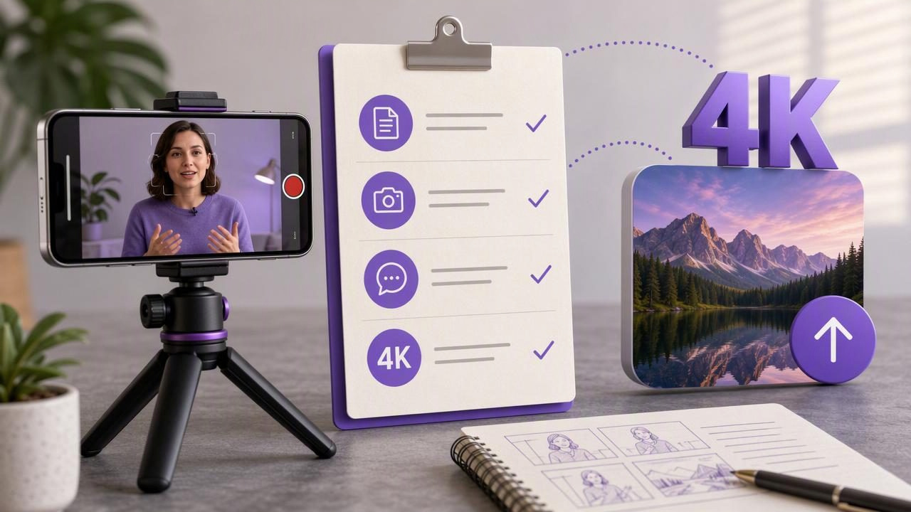 Export a 4K Scripted Video: Creator Video Recorder Checklist