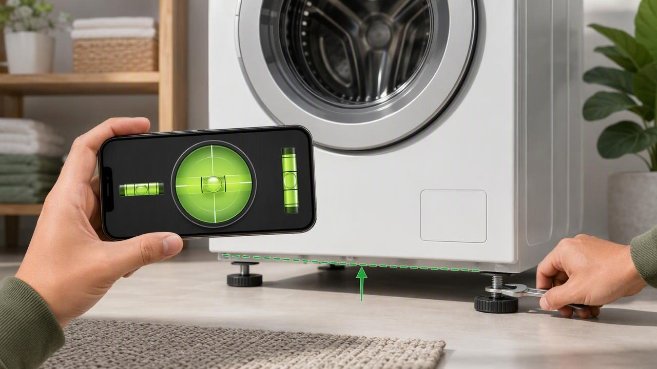 How to Check a Washing Machine With a Bubble Level App