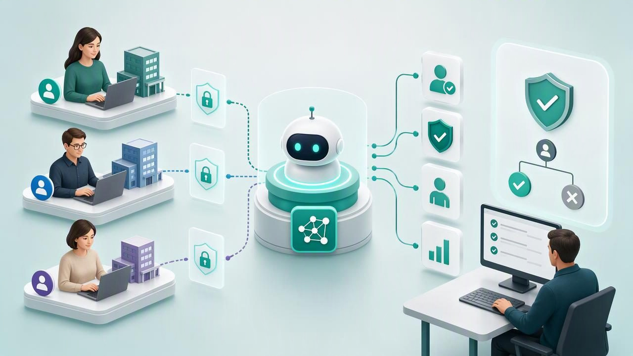 Gestionar agentes de IA para varios clientes con seguridad